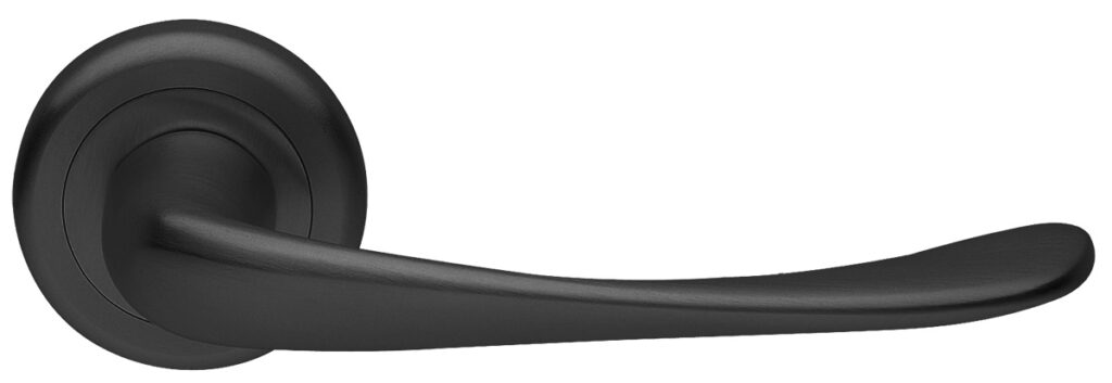 MORELLI Ручка дверная GOLF R4 NERO-ST — Черный «soft-touch»