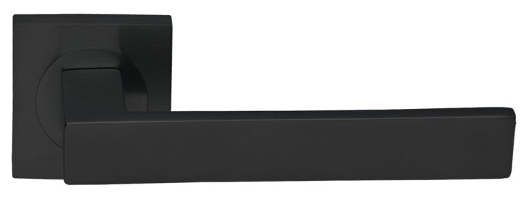 MORELLI Ручка дверная WATERFALL S2 NERO-ST — Черный «soft-touch»