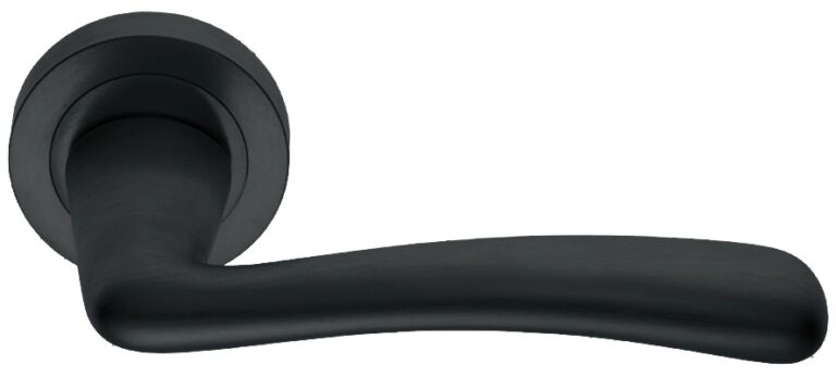 MORELLI Ручка дверная COCKATOO R2 NERO-ST — Черный «soft-touch»