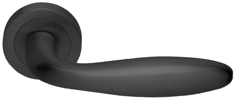 MORELLI Ручка дверная AIR R2 NERO-ST — Черный «soft-touch»