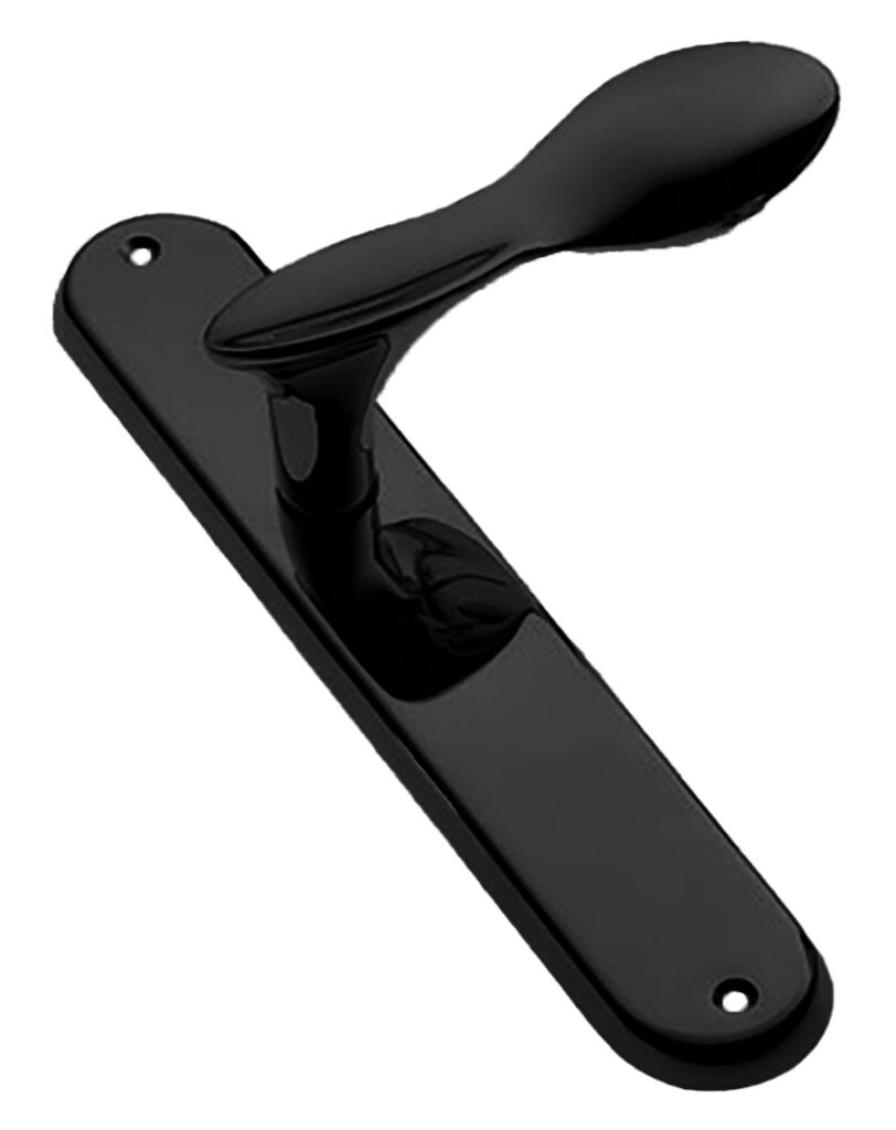 MORELLI LUNCH PL NERO-ST, ручка на планке, цвет — Черный «soft-touch»