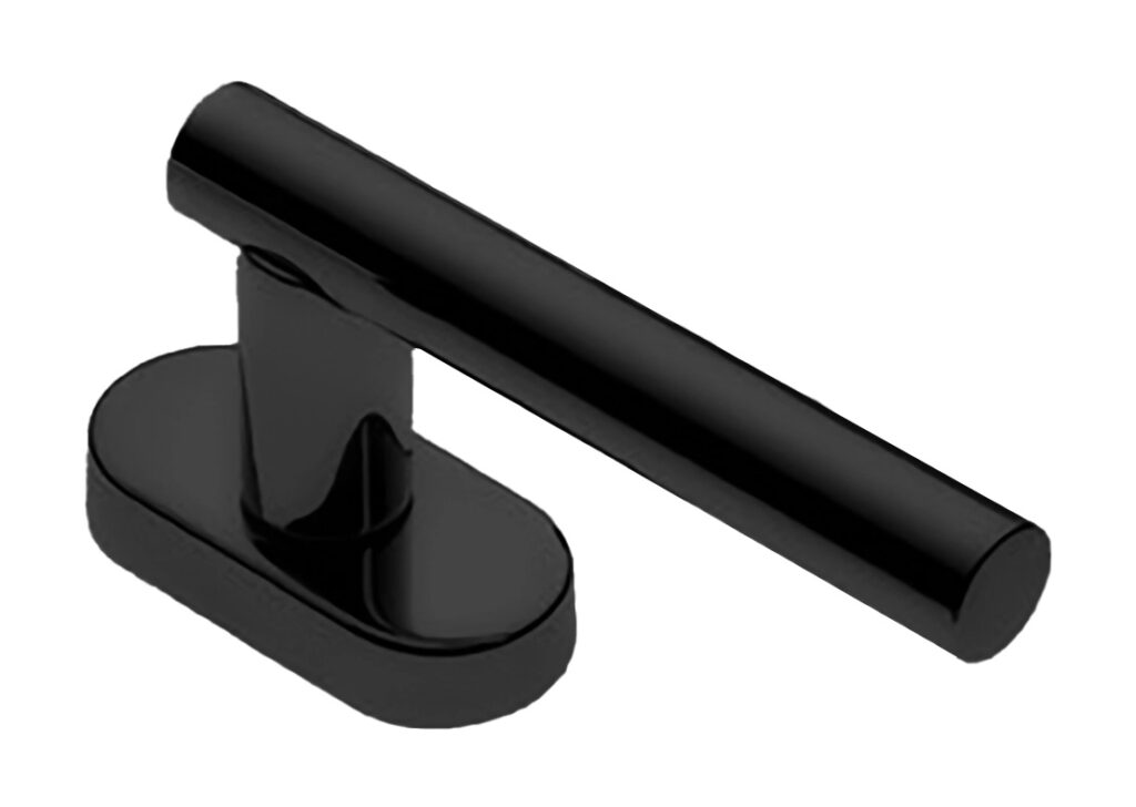 MORELLI Ручка оконная CALLA W1 NERO-ST, цвет — Черный «soft-touch»