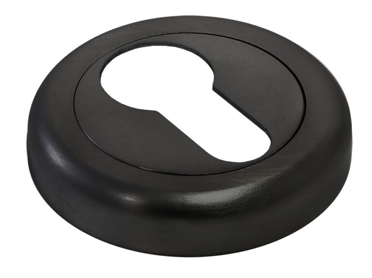 MORELLI LUX-KH-R4 NERO-ST, накладка на ключевой цилиндр, цвет — Черный «soft-touch»