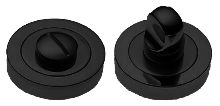 MORELLI LUX-WC-R4-LU NERO-ST, завертка сантехническая, цвет — Черный «soft-touch»