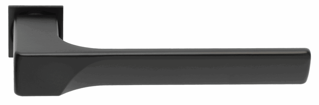 MORELLI FIORD-SM NERO, ручка дверная, с невидимой квадратной розеткой, цвет — черный