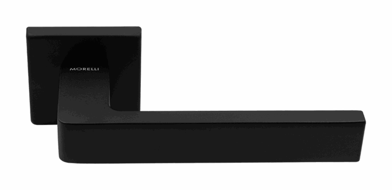 MORELLI HORIZONT S5 NERO-ST, ручка дверная, цвет — черный «soft-touch»