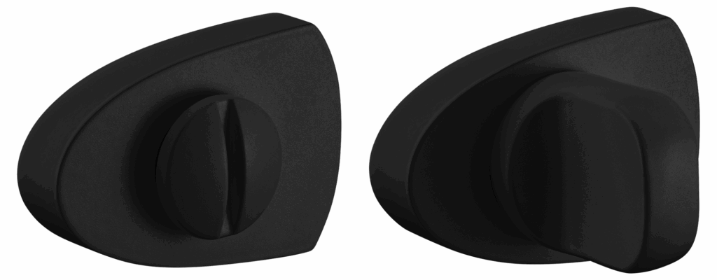 MORELLI LUX-WC-UN NERO-ST, завертка сантехническая, цвет — черный «soft-touch»