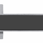 MORELLI MH-48-S6 SSC/BL, ручка дверная "Sulla", на квадратной розетке 6 мм, цвет - суперматовый хром/черный — дополнительное фото
