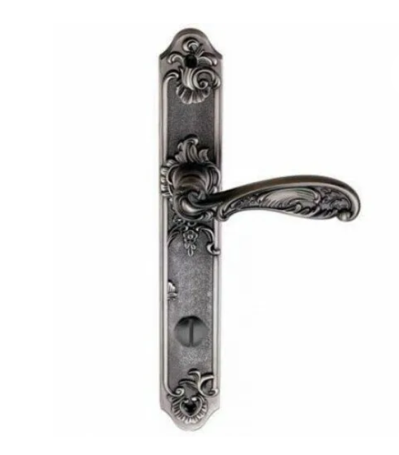 ARCHIE GENESIS Ручка FLOR BL. SILVER (OL) (на планке с завёрткой, чернёное серебро)