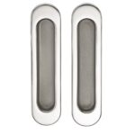 Комплект ручек для раздвижной двери без механизма SILLUR A-K05-V0 P.CHROME/S.CHROME (хром блестящий/матовый хром) — фото 2